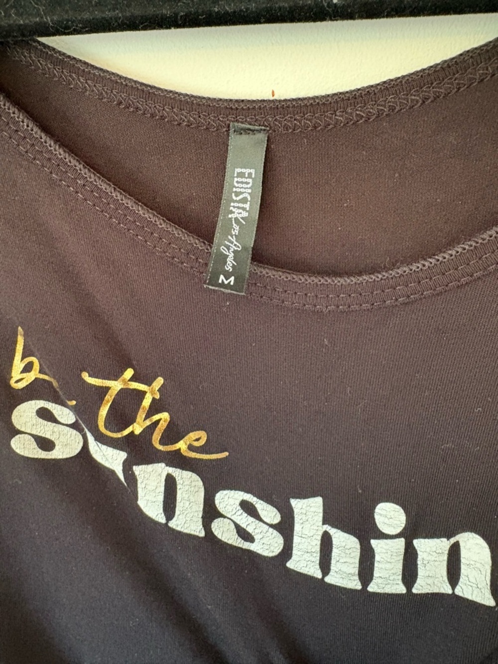 Be the Sunshine Tie-Front Short Sleeve Tee - Black - Picture 3 of 4